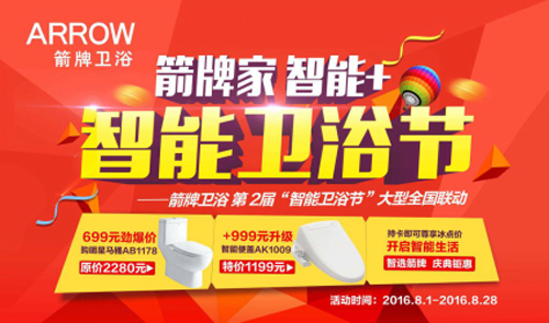看奧運買潔具 箭牌智能衛浴節引領智能風暴