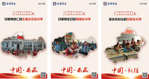 捐資助學筑希望 金德管業永遠在路上