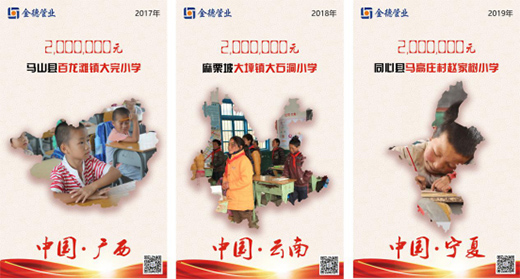 捐資助學筑希望 金德管業永遠在路上