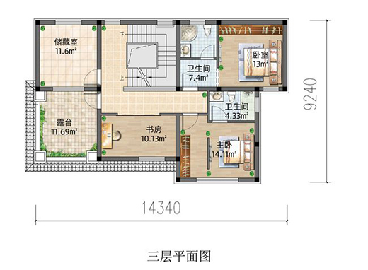 簡約現代風三層住宅，陽光房慵懶愜意