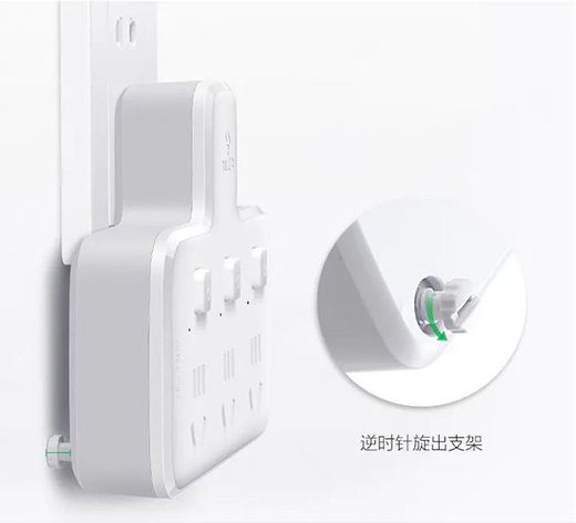 品字形轉換插座，不遮擋相鄰插孔，便捷用電