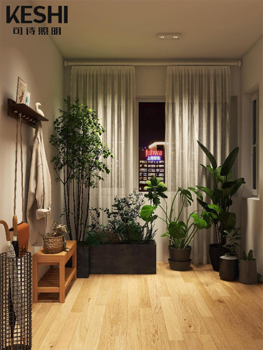 120.14m²三房兩廳 | KESHI可詩照明不吊頂全屋燈光設(shè)計(jì)