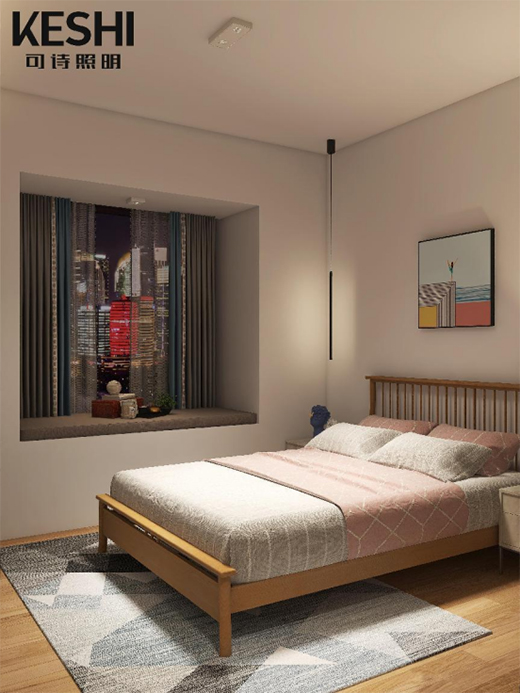 120.14m²三房兩廳 | KESHI可詩照明不吊頂全屋燈光設(shè)計